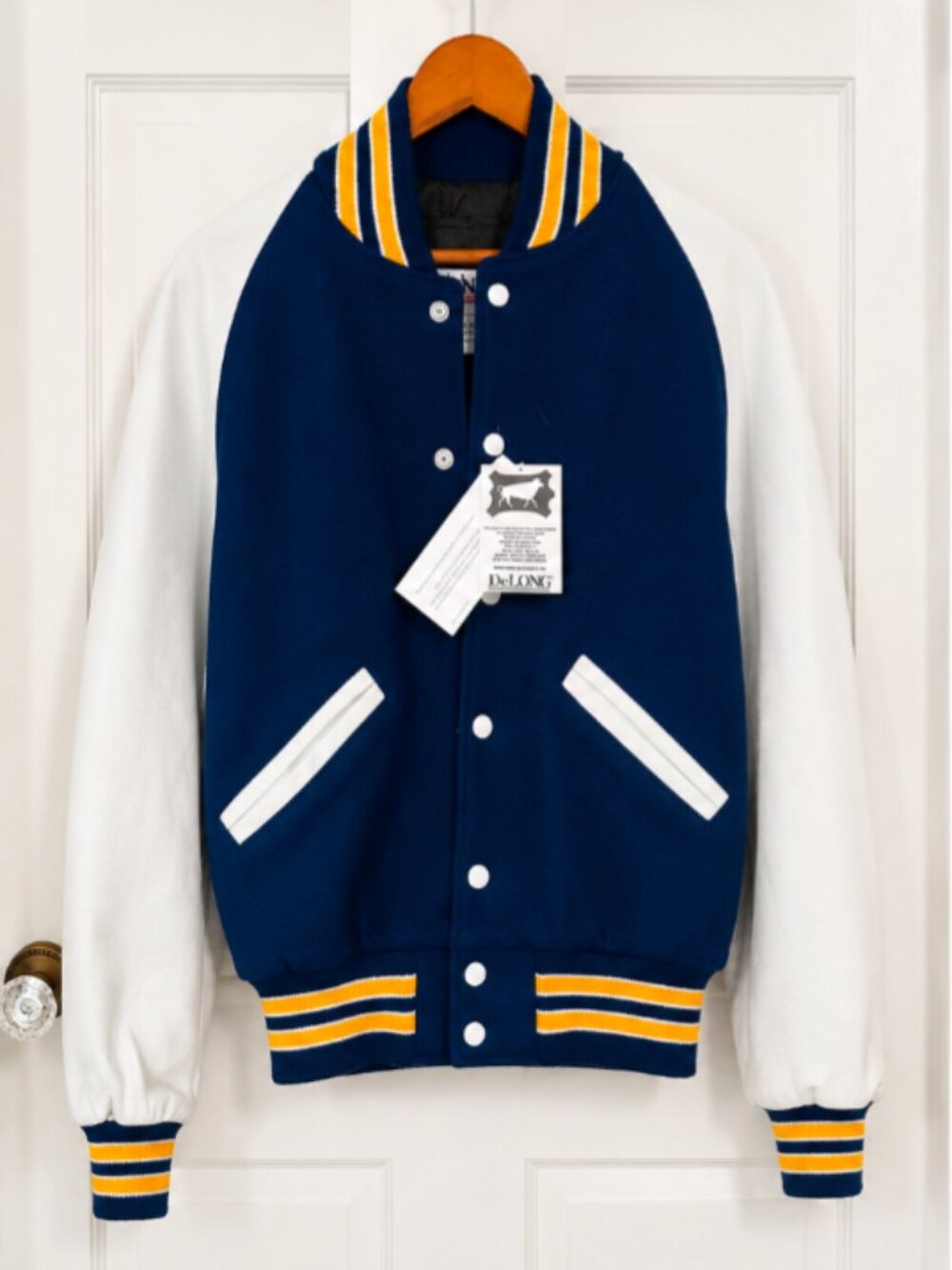 Brand new Delong Varsity Jacket